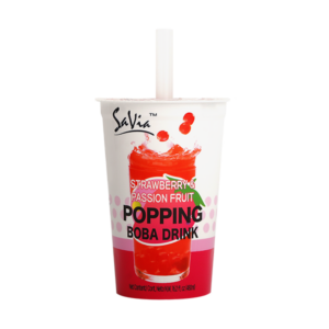 Savia Popping Boba Strawberry Passionfruit