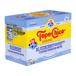 12oz Topo Chico Sabores Blueberry With Hibiscus Extract 3/8pk