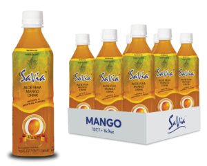 Savia ALOE 16.9oz x 1 – Aloe Vera Drink Mango 12/