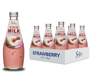 Savia Coco Milk 9.8oz x 1 – Coconut Milk Drink Strawberry 12/