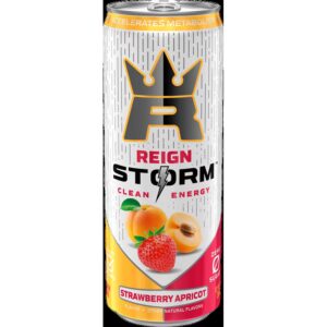 12oz Reign Storm Clean Energy Strawberry Apricot