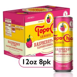 12oz Topo Chico Sabores Raspberry With Lemon 3/8pk