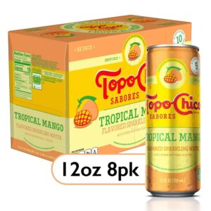 12oz Topo Chico Sabores Tropical Mango 3/8pk