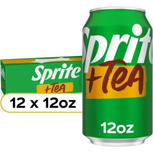 Sprite + Tea, Lemon-Lime and Tea Flavored Soda , 12 fl oz, 12 pack