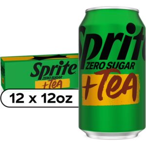 Sprite + Tea ZERO , Lemon-Lime and Tea Flavored Soda , 12 fl oz, 12 pack