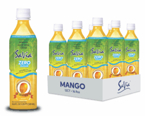 Savia Aloe Vera Drink Zero Sugar Mango 12/16.9oz