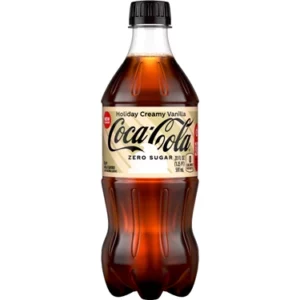 20oz Coca-Cola Zero Sugar Holiday Creamy Vanilla